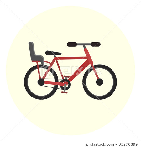 Flat bike with baby seat, bicycle with child seat Flat bike with baby seat, bicycle with child seat 33270899