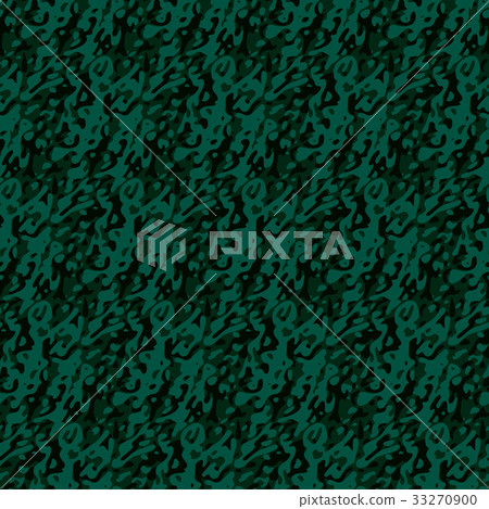 Seamless emerald green camouflage pattern Seamless emerald green camouflage pattern 33270900