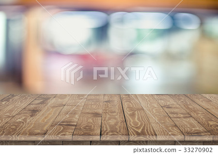 Empty wooden table for product placement Empty wooden table for product placement 33270902