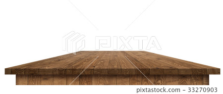 Empty wooden table perspective with clipping mask Empty wooden table perspective with clipping mask 33270903