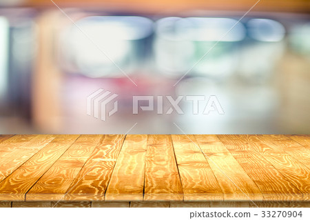 Rustic wooden table vintage style in perspective Rustic wooden table vintage style in perspective 33270904