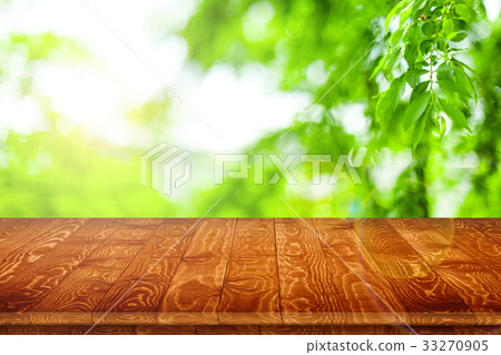 Empty wooden table perspective for product 33270905