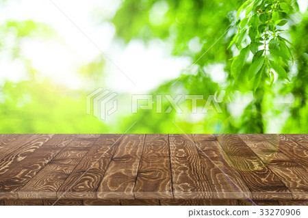 Empty wooden table perspective for product Empty wooden table perspective for product 33270906
