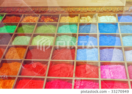 Bright and beautiful multicolored paint 33270949