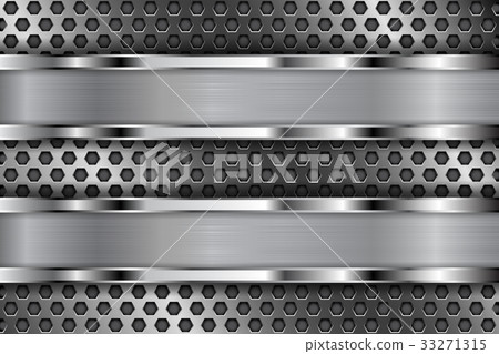 Metal perforated background with shiny stainless Metal perforated background with shiny stainless 33271315