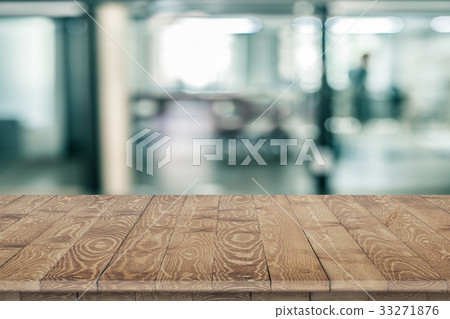 Wooden tabletop perspective for product placement 33271876