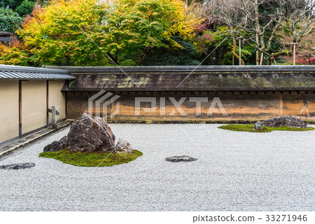Kyoto Ryoan Temple in autumn 33271946