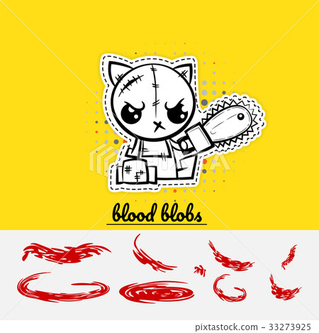 Halloween sewing evil cat kitty 33273925