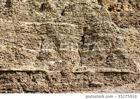 Layers of sedimentary sandstone rock 33275918