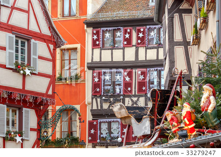 Colmar. Old half-timbered houses. Colmar. Old half-timbered houses. 33279247
