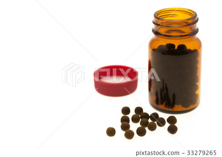 丸和棕色藥瓶 33279265