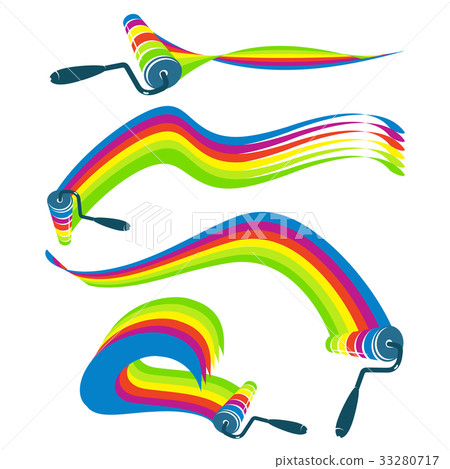 Roller with paint set 33280717