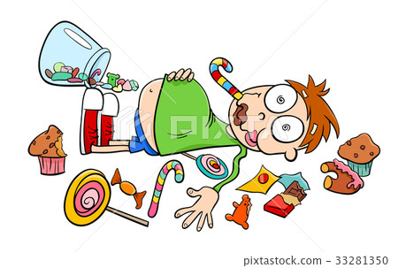 saying like a kid in a candy store cartoon 33281350