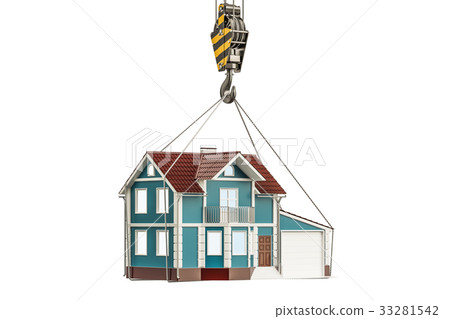 Household moving services concept, 3D rendering Household moving services concept, 3D rendering 33281542