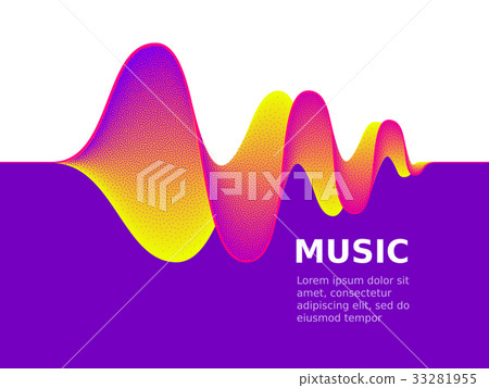 Music sound waves 33281955