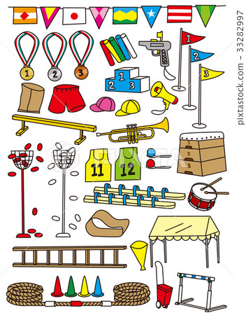 Equipment of elementary school athletic meet 33282997