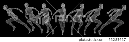 3D rendering illustration of the human anatomy 33285617