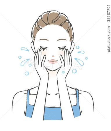 Beauty face washing Beauty face washing 33287795