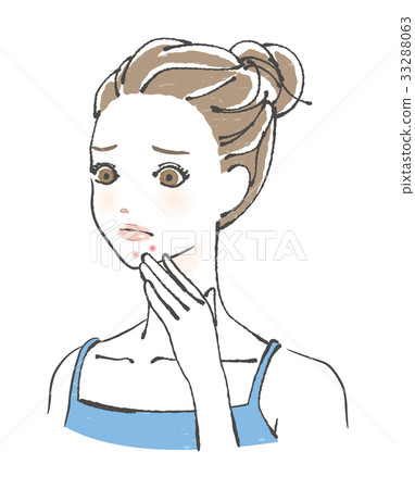 痤瘡下巴 33288063