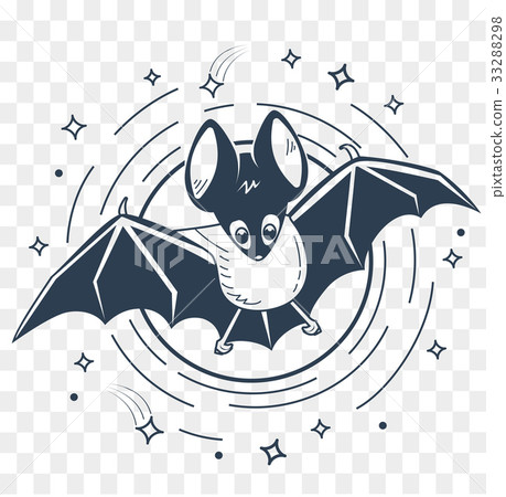 silhouette of bats night 33288298