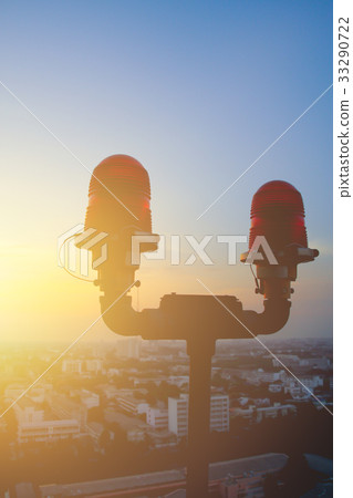 Aircraft warning lights, red flashing lights 33290722