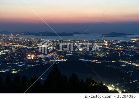 福岡市夜景（福岡） 33294086