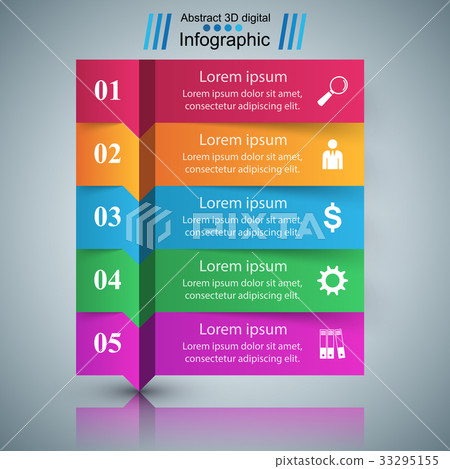 Business Infographics origami style - Stock Illustration [33295155] - PIXTA