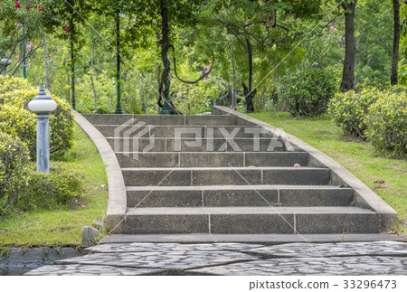 Stair in a huge garden of Bangkok, Thailand 33296473