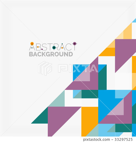 Triangle pattern design background - Stock Illustration [33297525] - PIXTA