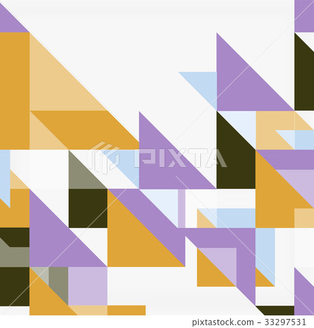 Triangle pattern design background - Stock Illustration [33297531] - PIXTA