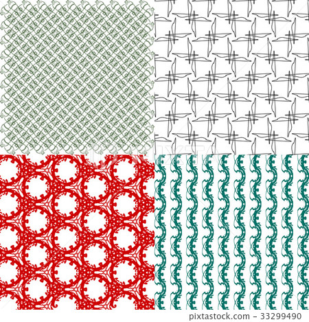 Set of pattern. Modern stylish texture. Repeating - Stock Illustration ...
