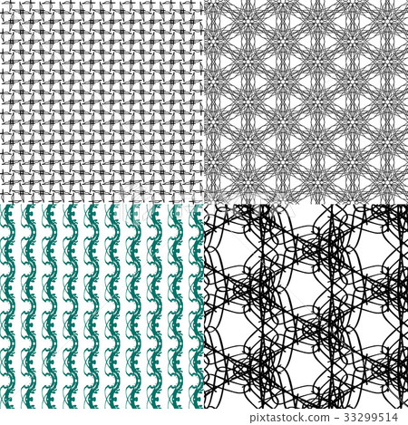 Set of pattern. Modern stylish texture. Repeating Set of pattern. Modern stylish texture. Repeating 33299514