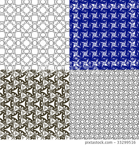 Set of pattern. Modern stylish texture. Repeating Set of pattern. Modern stylish texture. Repeating 33299516