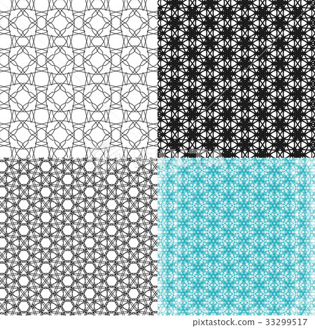 Set of pattern. Modern stylish texture. Repeating Set of pattern. Modern stylish texture. Repeating 33299517
