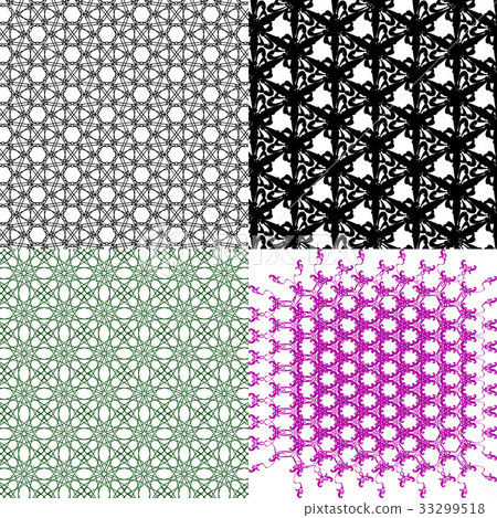 Set of pattern. Modern stylish texture. Repeating Set of pattern. Modern stylish texture. Repeating 33299518
