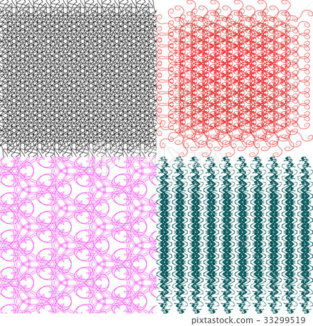 Set of pattern. Modern stylish texture. Repeating Set of pattern. Modern stylish texture. Repeating 33299519