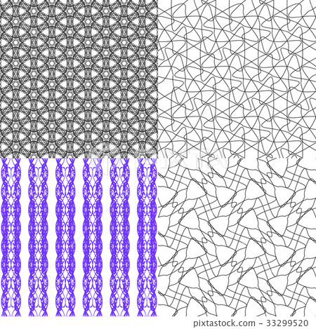 Set of pattern. Modern stylish texture. Repeating Set of pattern. Modern stylish texture. Repeating 33299520
