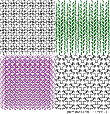 Set of pattern. Modern stylish texture. Repeating Set of pattern. Modern stylish texture. Repeating 33299521