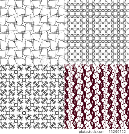 Set of pattern. Modern stylish texture. Repeating - Stock Illustration ...