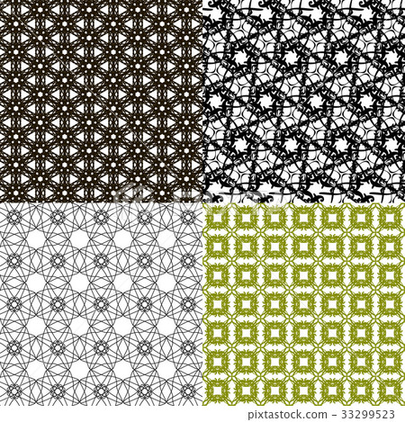 Set of pattern. Modern stylish texture. Repeating Set of pattern. Modern stylish texture. Repeating 33299523