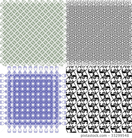 Set of  pattern. Modern stylish texture. Repeating 33299548