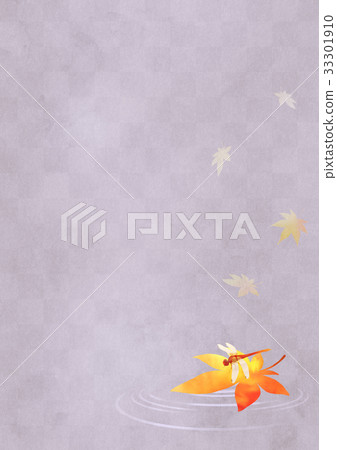 秋葉和紅色Tonbo垂直(紫紅色) 秋葉和紅色Tonbo垂直(紫紅色) 33301910