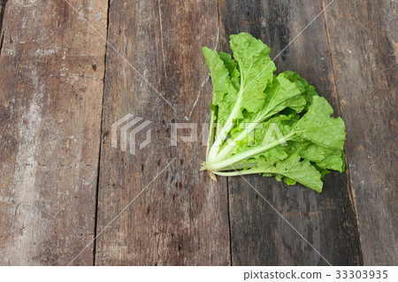 Chinese cabbage organic vegetables on a wooden Chinese cabbage organic vegetables on a wooden 33303935