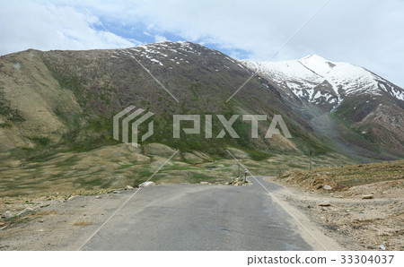 Mountain road in Ladakh, India Mountain road in Ladakh, India 33304037