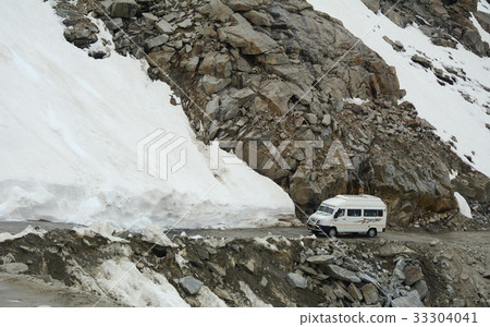 Mountain road in Ladakh, India Mountain road in Ladakh, India 33304041