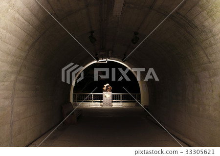 At Fukuroda waterfall tunnel At Fukuroda waterfall tunnel 33305621