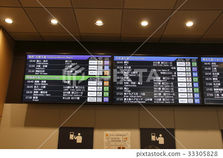 Destination indicator of Busta Shinjuku Destination indicator of Busta Shinjuku 33305828