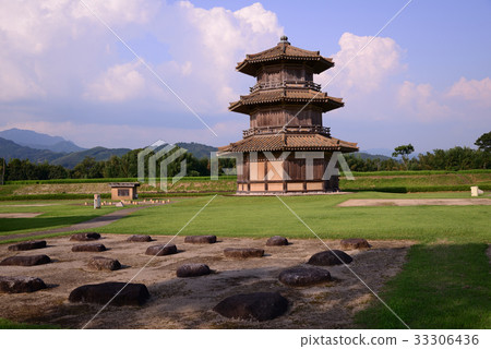 歷史公園Satoshi城堡的廢墟的風景 33306436