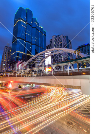Cityscape at night in Bangkok, Thailand. Cityscape at night in Bangkok, Thailand. 33306762