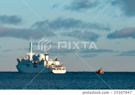 White military ship White military ship 33307947